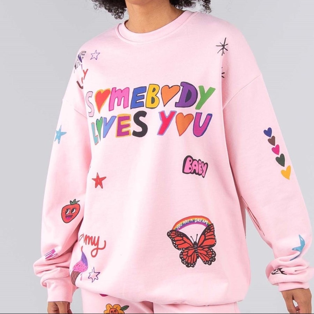 NWT The Mayfair Group x @iscreamcolour Somebody Loves You Crewneck